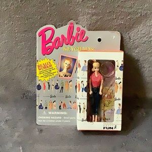 NIB Barbie Fishing Keychain - Vintage